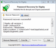 Password Recovery for Digsby screenshot